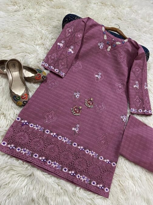 2PC Doria Cotton Lawn Embroidered Suit | Premium Summer Collection 2025