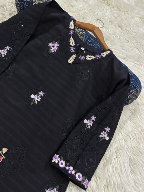 2PC Doria Cotton Lawn Embroidered Suit | Premium Summer Collection 2025 - Image 2