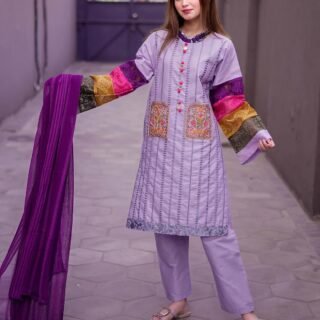 2PC Doria Cotton Double Pocket Embroidery Suit | Premium Summer Collection