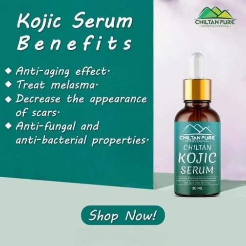 Radiant Glow Chiltanpure Kojic Serum – Natural Brightening Formula - Image 3