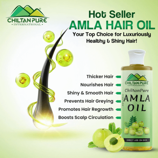 Chiltan Pure Amla Oil – Ultimate Hair Revitalizer for Stronger, Shinier Hair - Image 4