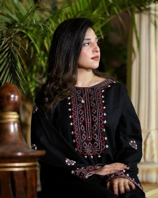 2pc Sindhi Embroidery Suit Premium Stitched Collection – Traditional Ethnic Wear for Women