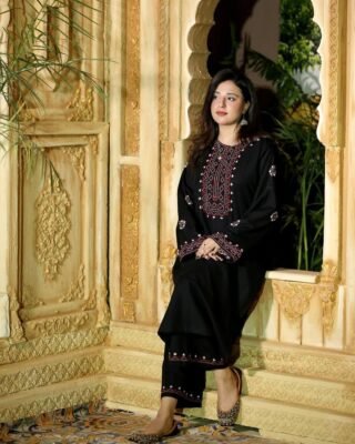 2pc Sindhi Embroidery Suit Premium Stitched Collection – Traditional Ethnic Wear for Women