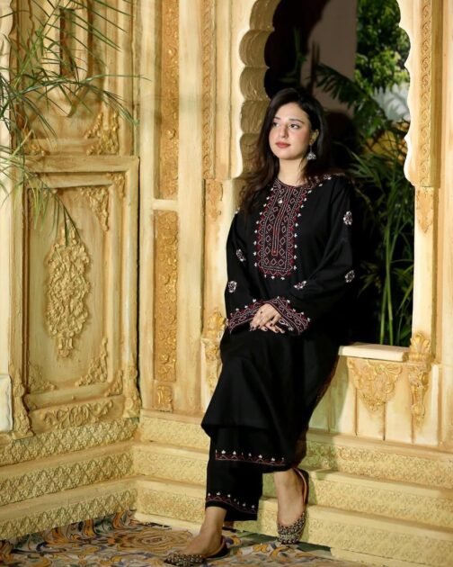 2pc Sindhi Embroidery Suit Premium Stitched Collection – Traditional Ethnic Wear for Women