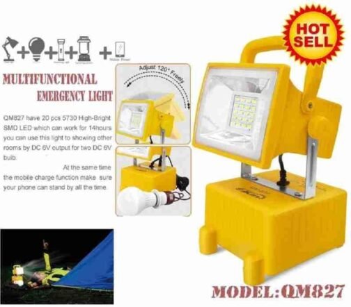 QM-827 Rechargeable Emergency Light – Bright, Reliable & Long-Lasting - Image 3