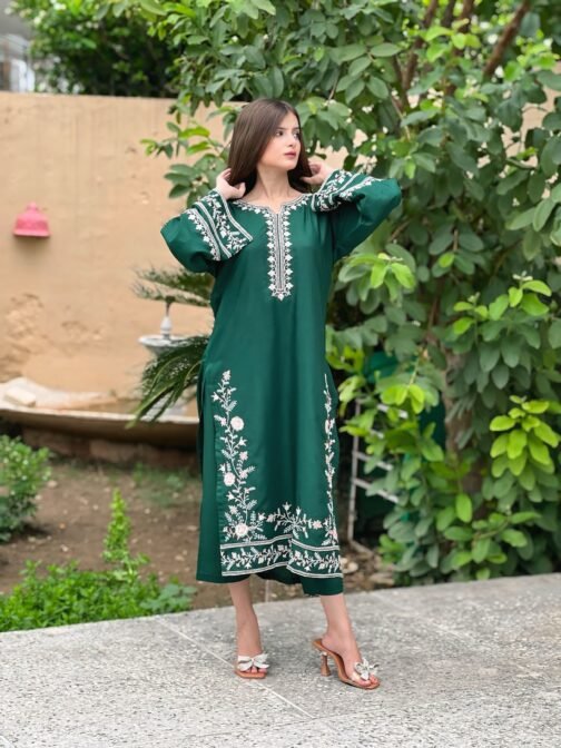 ADAAB – Embroidered Long Length 2PC Dress – Elegant & Timeless – M K Shopping Hub
