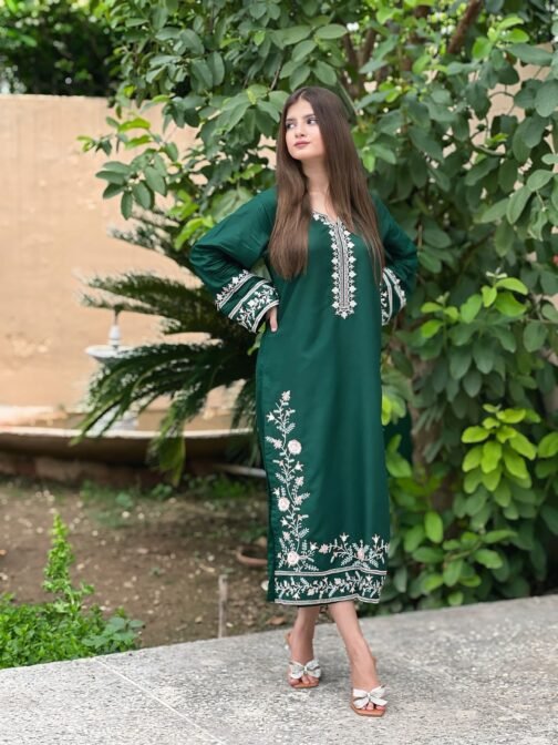 ADAAB – Embroidered Long Length 2PC Dress – Elegant & Timeless Design - Image 2