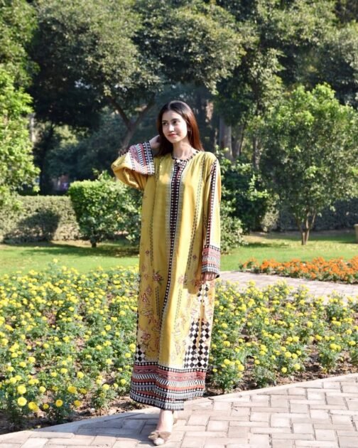 Premium Collection Yellow Blush 2pc CO-Ord Suit | Silky Lawn Luxury Outfit - Image 6