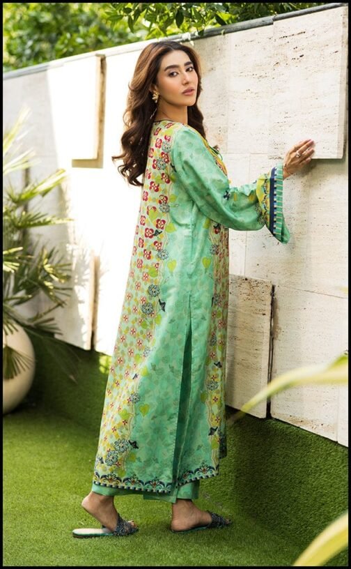 Premium Collection Shiza 2pc CO-Ord Suit – Elegant Silky Lawn Design - Image 2