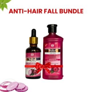 Wellice Anti Hair Loss Oil and Shampoo with onion extract for strong healthy hair