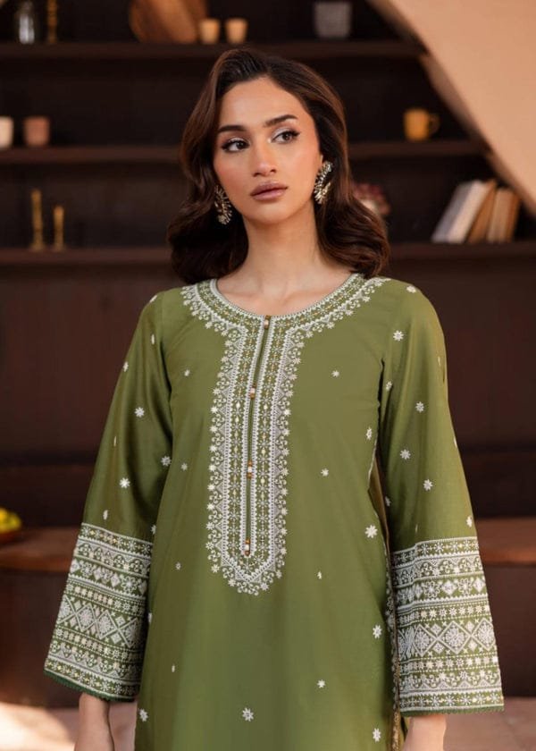 Premium Moon Embroidery 2PC Suit Sale - Image 5