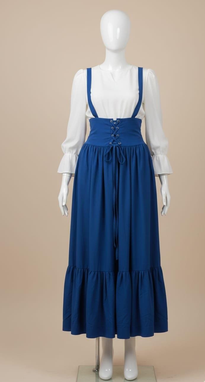 Elegant Strap Frill Maxi Dress for Women – Premium Stylish Maxi Black