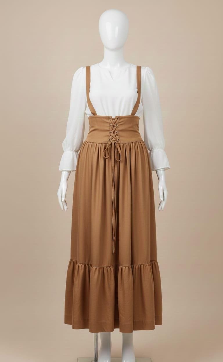 Elegant Strap Frill Maxi Dress – Women’s Stylish Premium Maxi - Image 5