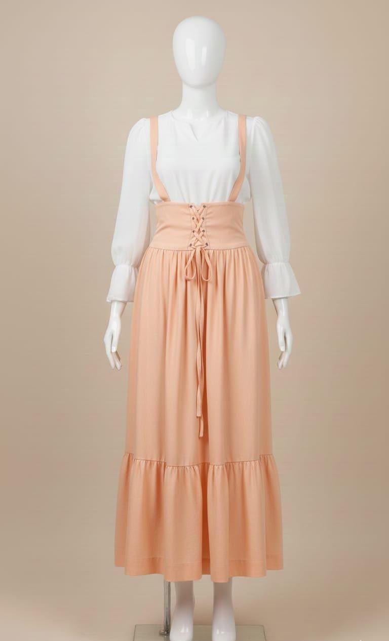 Elegant Strap Frill Maxi Dress – Women’s Stylish Premium Maxi - Image 6