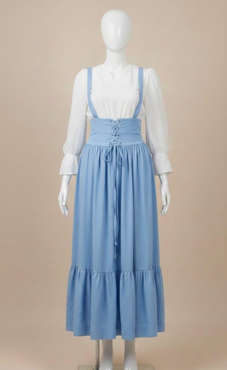 Elegant Strap Frill Maxi Dress for Women – Premium Stylish Maxi Black