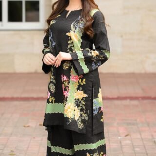 FLORAT CO-ORD 2PC multicolour grip silk shirt and trouser set