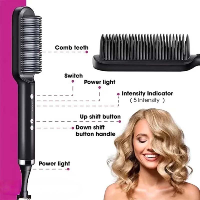 Premium Corded Hair Straightener Brush Fast Delivery - Image 3