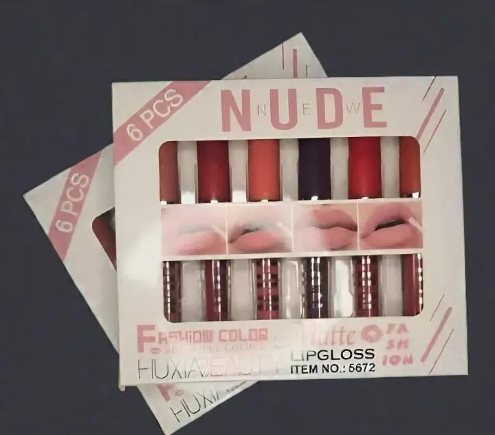 Exclusive Nude Multicolor Matte Lip Gloss Pack – Fast Delivery - Image 2