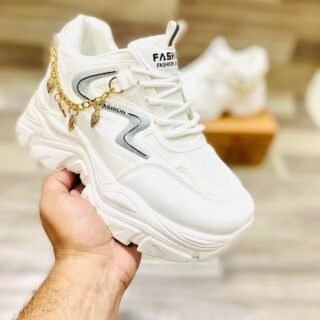 Women Casual Fabric Joggers White Comfortable Lightweight Shoes