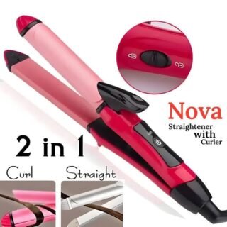 Nova 2 in 1 Hair Straightener Salon Style Hair Styling Tool