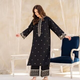 2Pc Premium Doria Cotton Suit for Women – Elegant Embroidered Festive Wear