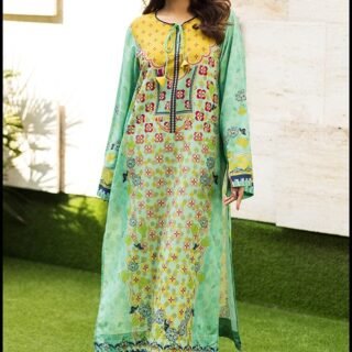 Yellow Blush 2Pc Co Ord Suit in Premium Silky Lawn Fabric for Women