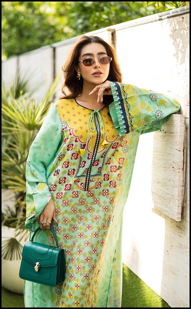 Elegant Yellow Blush 2Pc Co Ord Suit – Fast Delivery - Image 2