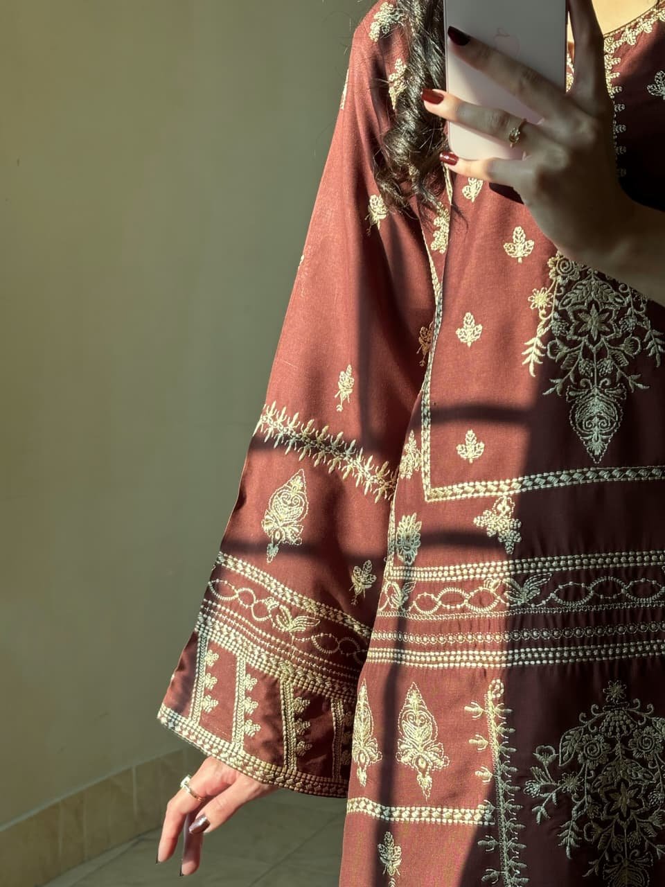 Elegant Libas Embroidery 2PC (Plazo) – Fast Delivery Pakistan - Image 4