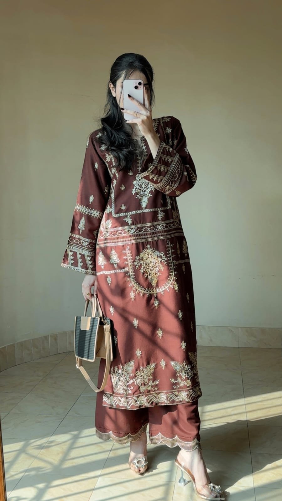 Elegant Libas Embroidery 2PC (Plazo) – Fast Delivery Pakistan - Image 5
