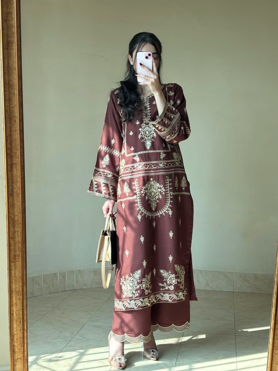 Elegant Libas Embroidery 2PC (Plazo) – Fast Delivery Pakistan - Image 7