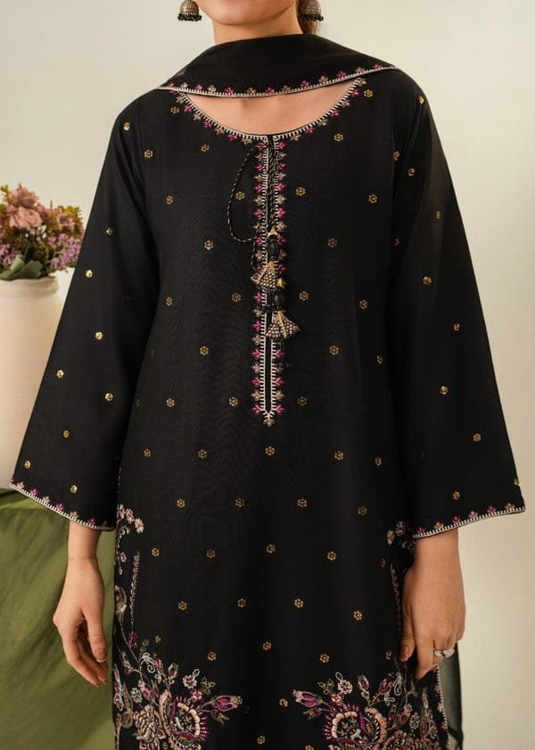 Elegant Zarqa Embroidered 3PC Plazo – Fast Delivery Festive Collection - Image 4