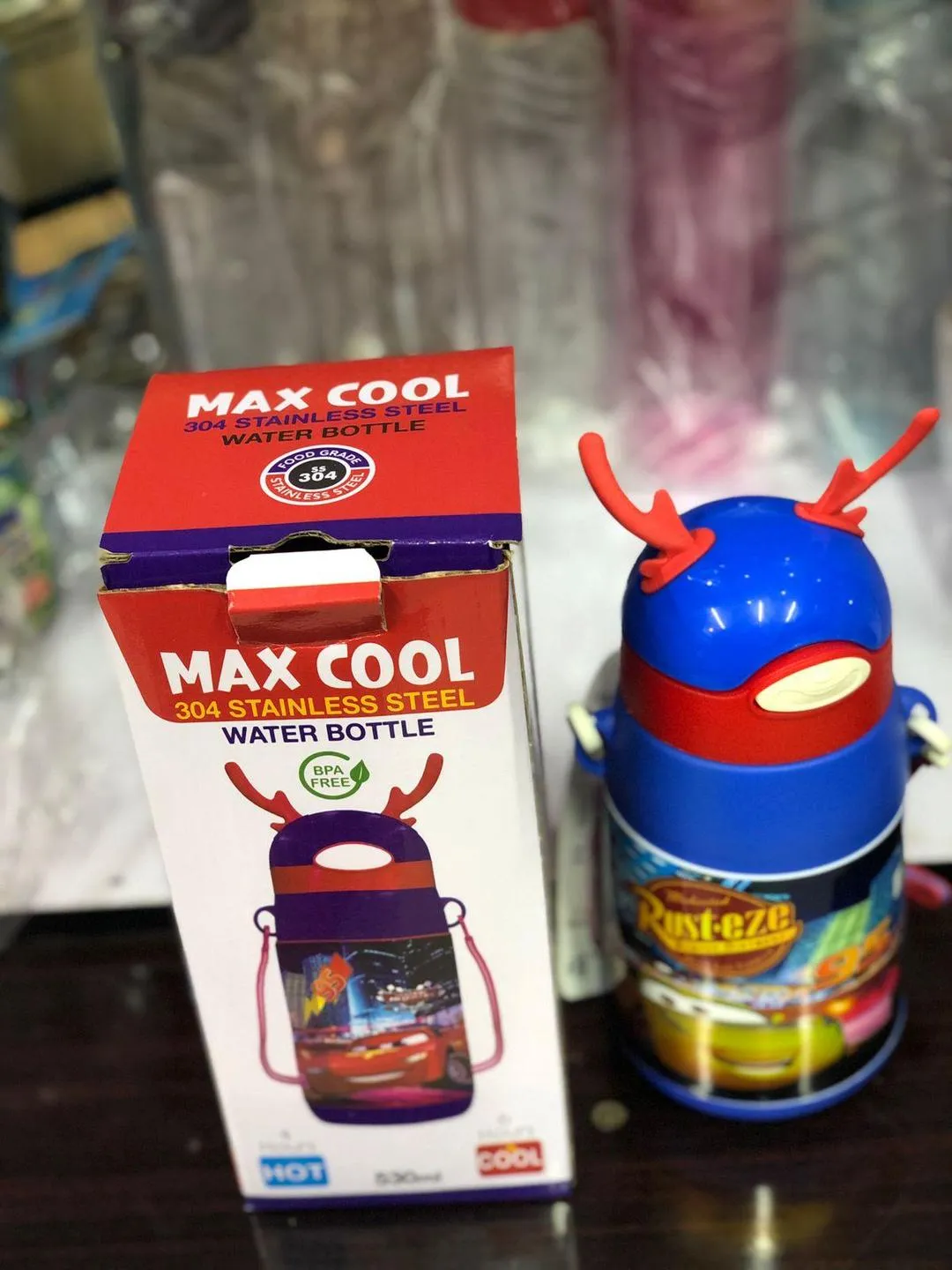 stainless steel water bottle with straw leak resistant gym travel bottle