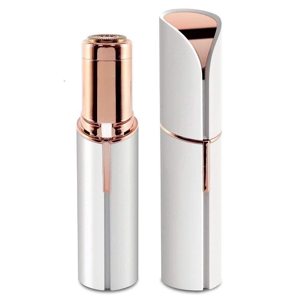 flawless facial hair remover pain-free rose gold compact travel-friendly