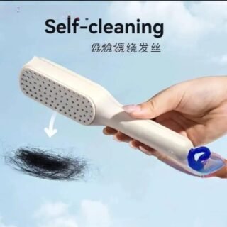 self cleaning hair comb with scalp massage retractable hair brush for daily use