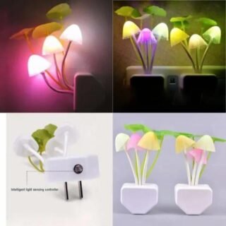 LED Mushroom Night Light with Sensor Color Changing Cute Bedroom Light
