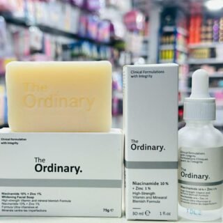 The Ordinary 2 in 1 Skincare Bundle Niacinamide Soap and Serum for bright glowing skin