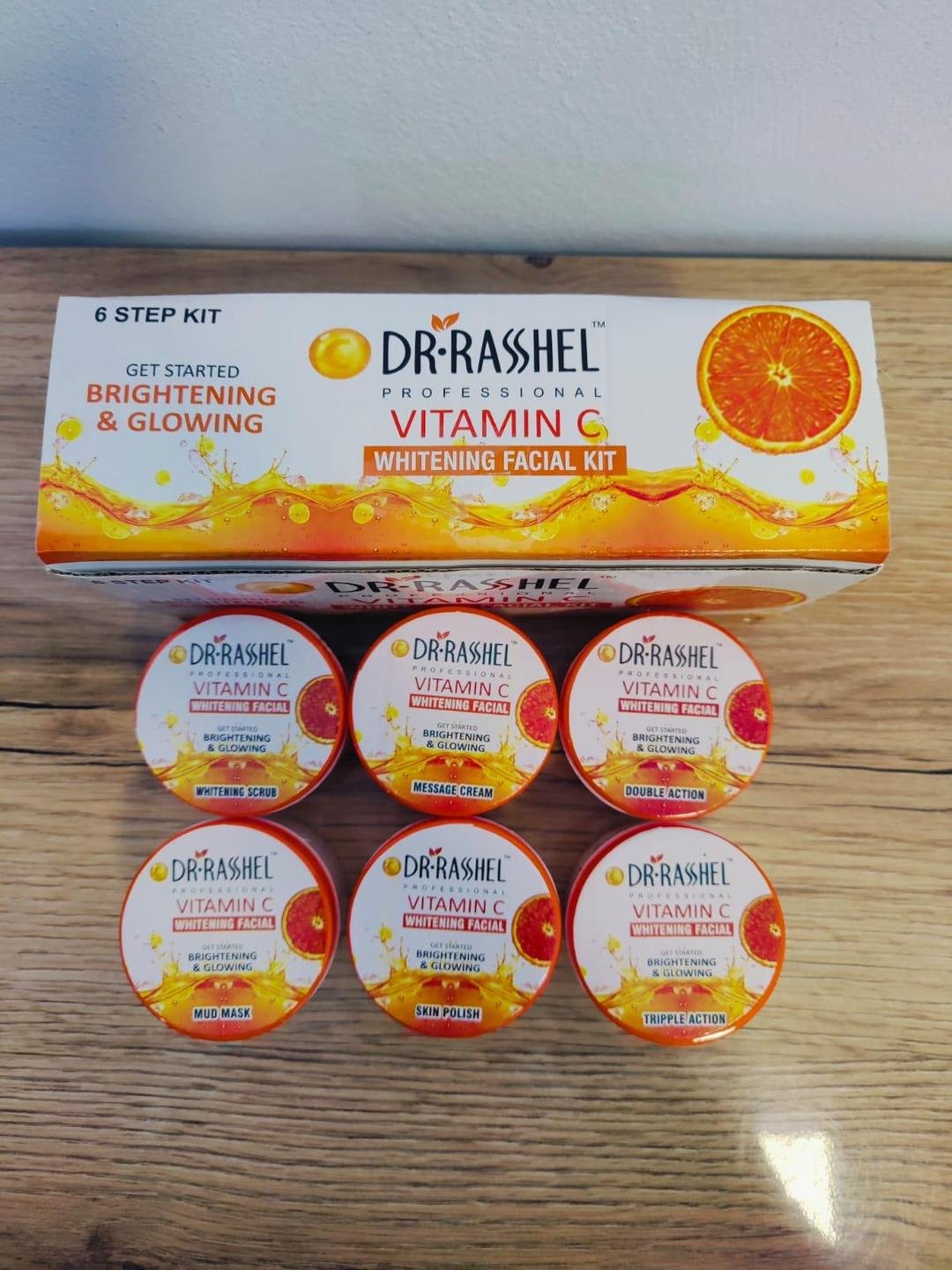 Vitamin-C Brightening Facial Kit Set of 6 for glowing and radiant skin