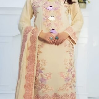 Elegant Lawn Bamber Duppata 2026 Eid Collection premium embroidered lawn suit