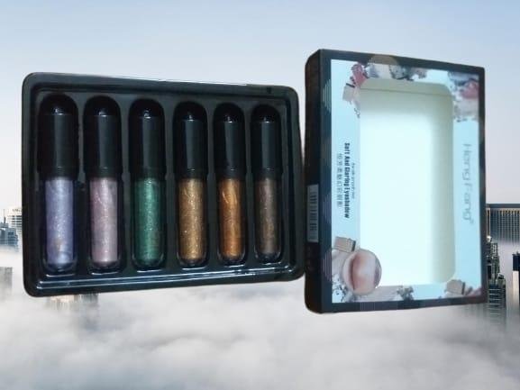 Heng Fang Glitter Eyeshadow Pack of 6 Long Lasting Shine - Image 2