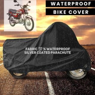 waterproof bike cover 70cc silver coated parachute fabric dustproof heat resistant Pakistan