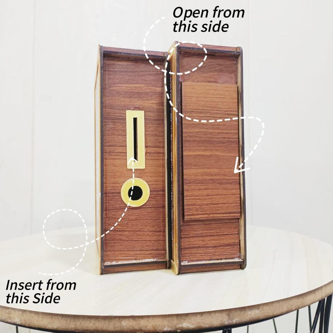 50000 PKR Saving Box Wooden MDF Daily Goal Money Box - Image 3