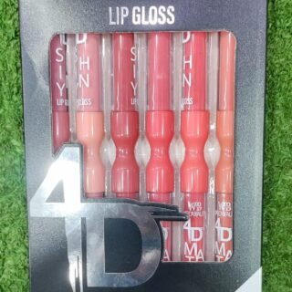 Matte shiny lip gloss set of 6 Warda Beauty multicolor hydrating long lasting non sticky lip gloss Pakistan