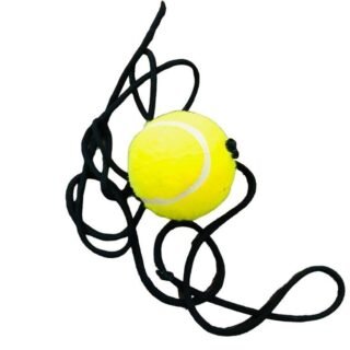 tennis ball with rope training tool cricket reflex practice ball