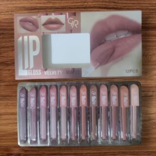 velvet matte lip gloss set 12 pcs high pigment long lasting non sticky smooth lip gloss Pakistan