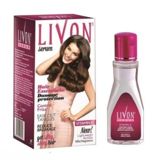 livon hair serum 50ml vitamin e frizz control silky smooth shiny hair solution