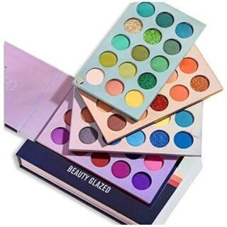 60 shades eyeshadow palette matte and glitter makeup kit colorful professional palette