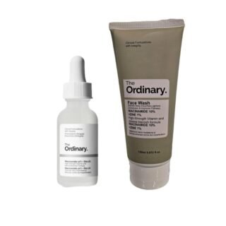 niacinamide serum and face wash bundle clear skin oil control skincare set pakistan