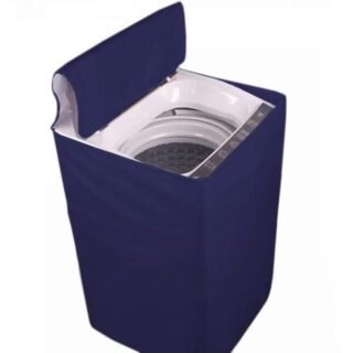 Washing machine cover parachute fabric dust proof water resistant navy blue