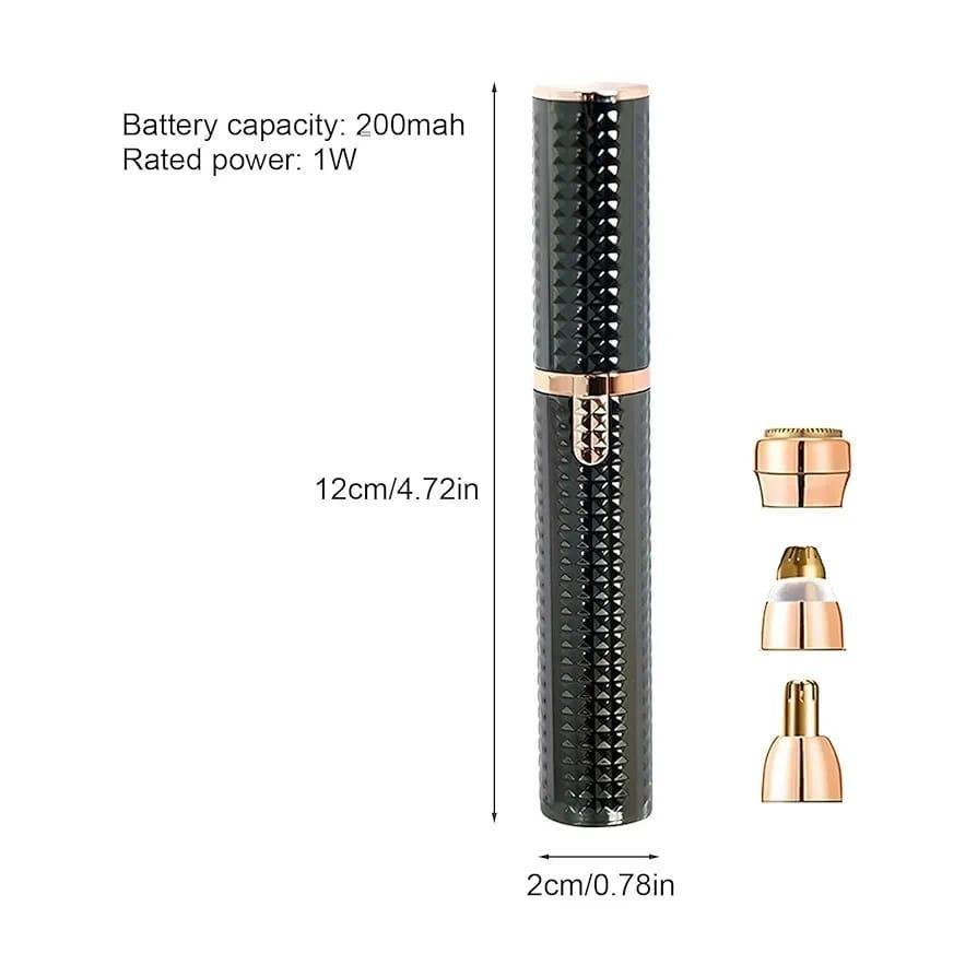 3 in 1 Rechargeable Facial Hair Remover Eyebrow Trimmer Women - Image 2