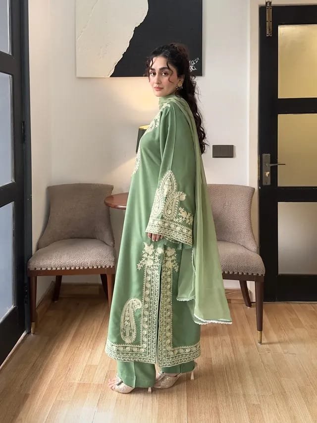 Elegant MAYA Embroidery 3PC Cotton Suit Premium Summer Wear - Image 3